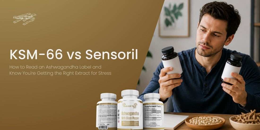 KSM-66 vs Sensoril: How to Read an Ashwagandha Label and Know You're Getting the Right Extract for Stress