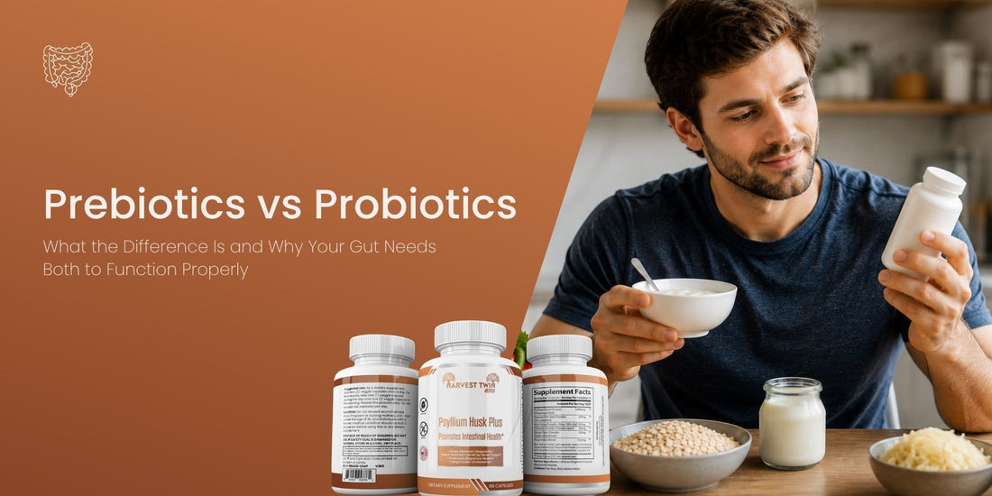 Prebiotics vs Probiotics: What the Difference Is and Why Your Gut Needs Both to Function Properly