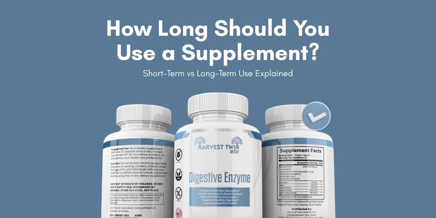 How Long Should You Use a Supplement? Short-Term vs Long-Term Use Explained