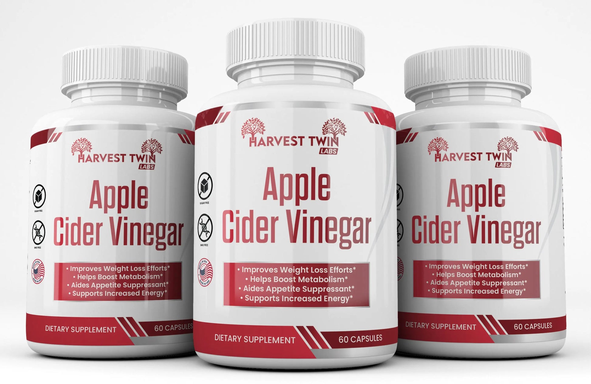 Apple Cider Vinegar Gummies Harvest Twin Labs 3-Pack