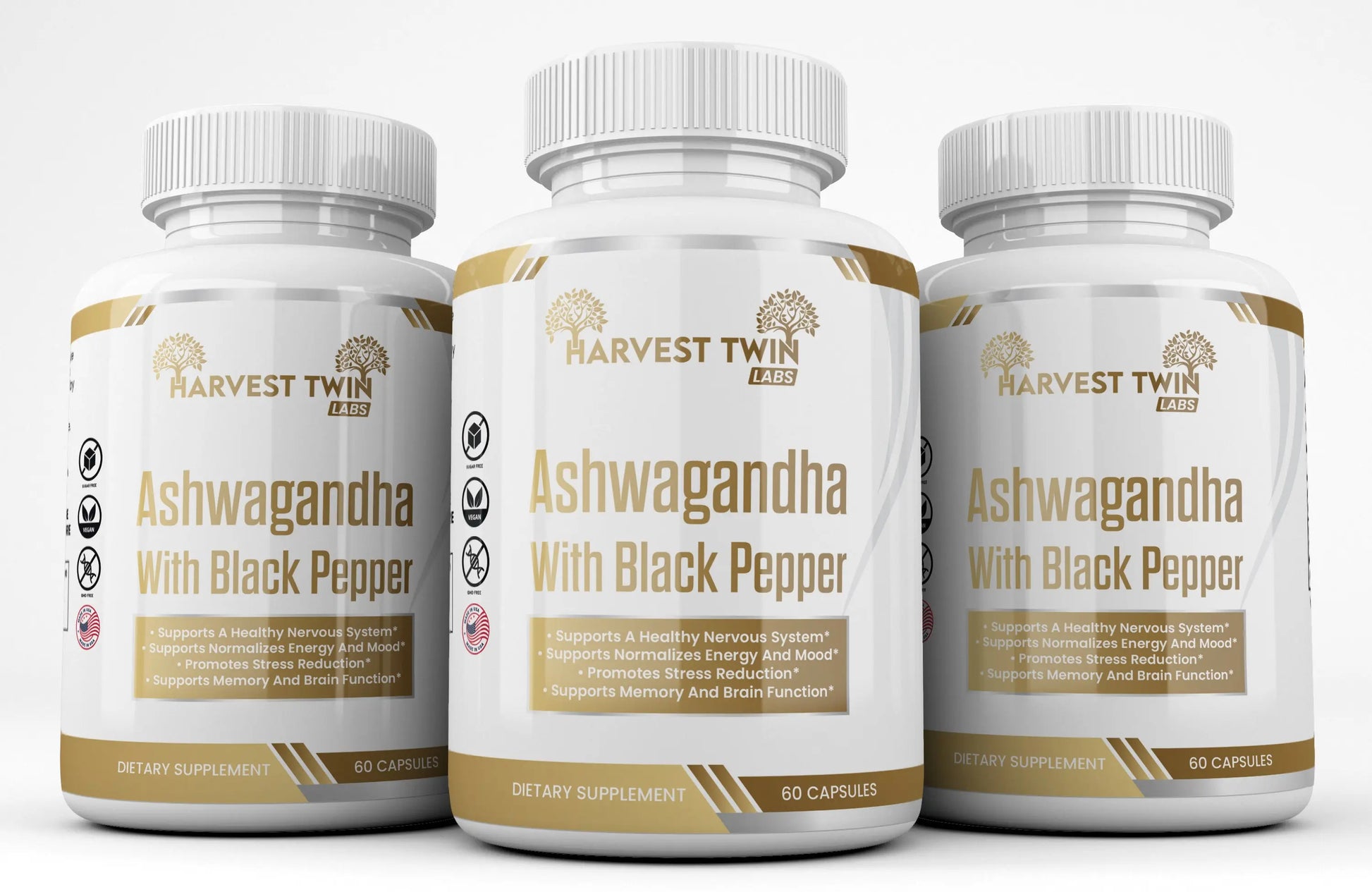 Ashwagandha Harvest Twin Labs 3-Pack