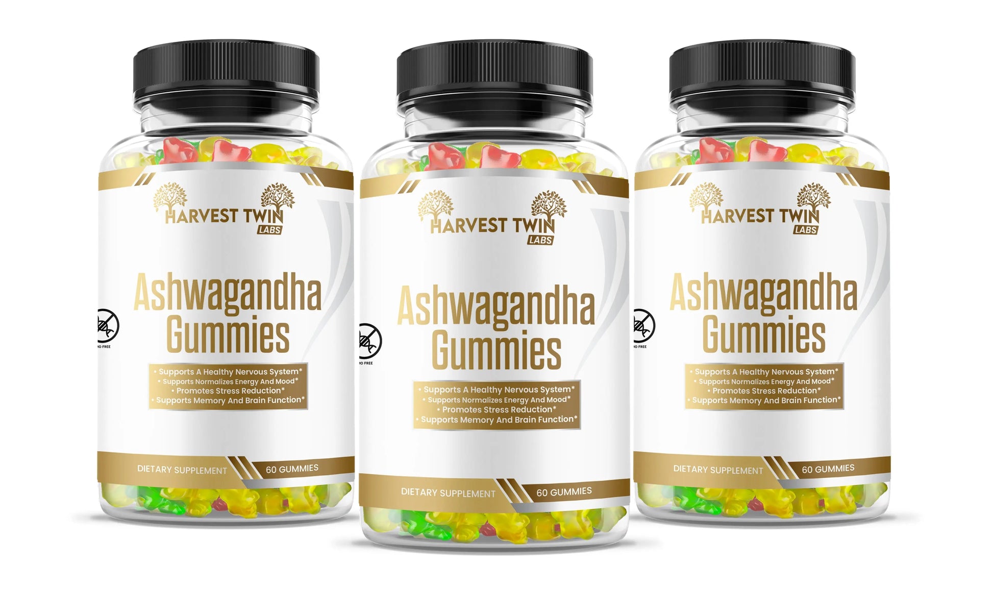 Ashwagandha B Gummies Harvest Twin Labs 3-Pack