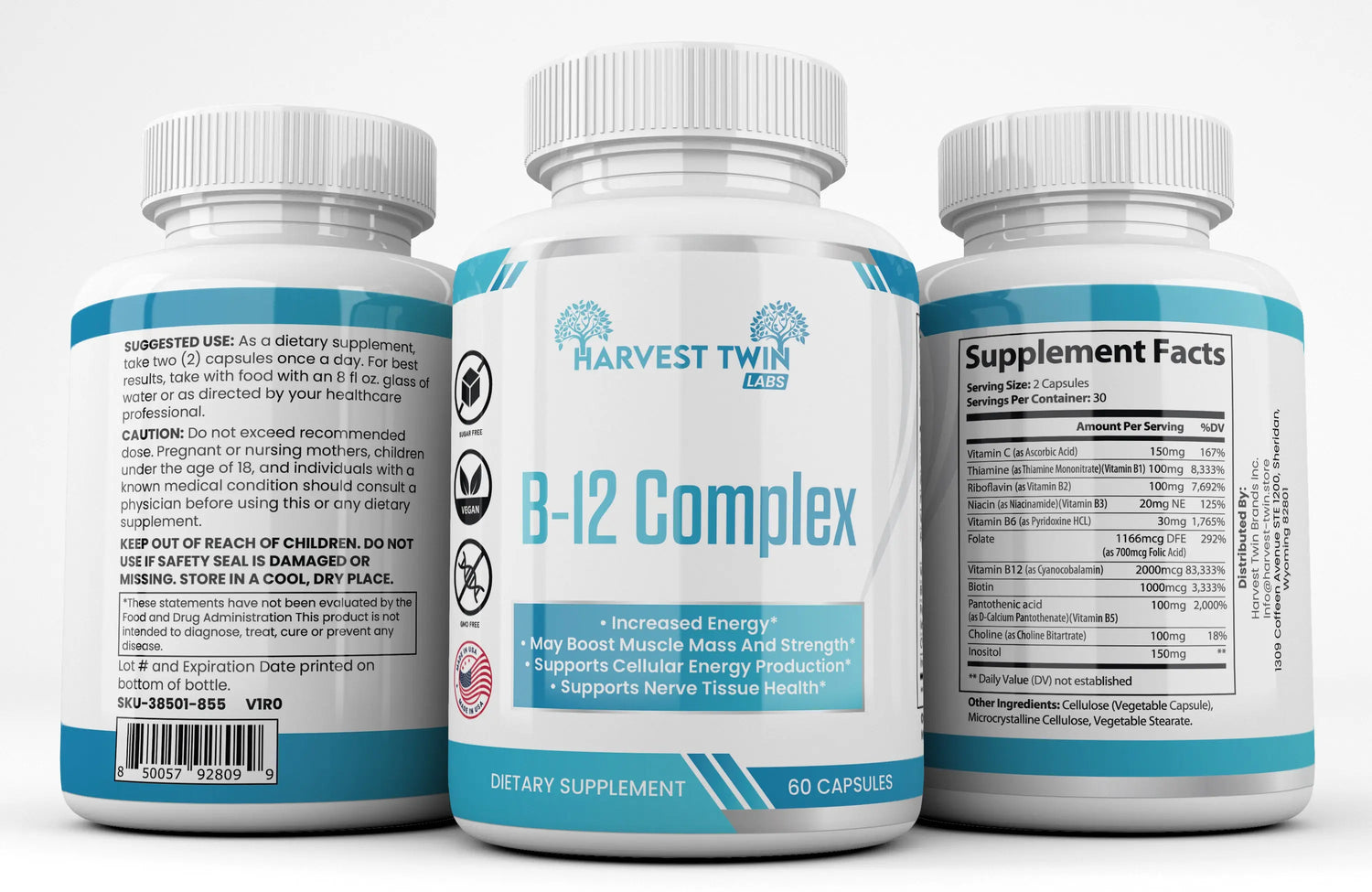 B-12 Complex Harvest Twin Labs 3-Pack