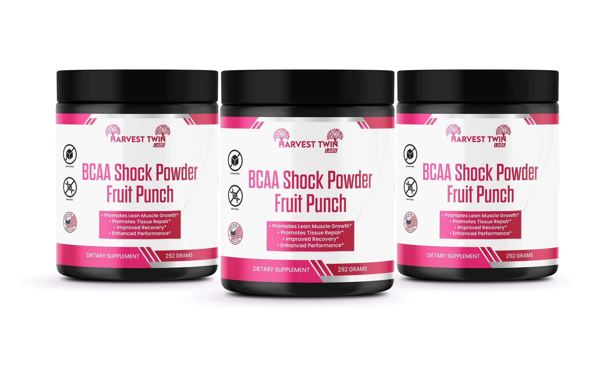 BCAA Shock Powder (Fruit Punch) Harvest Twin Labs 3-Pack