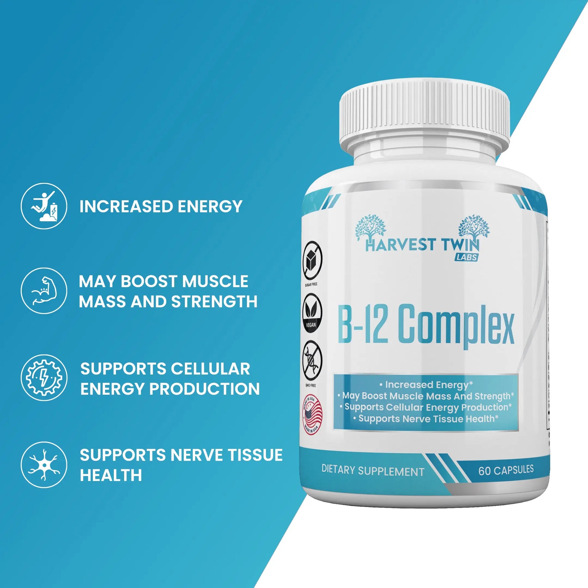 B-12 Complex Harvest Twin Labs