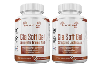 CLA Softgel (conjugated linoleic acid) Harvest Twin Labs 2-Pack