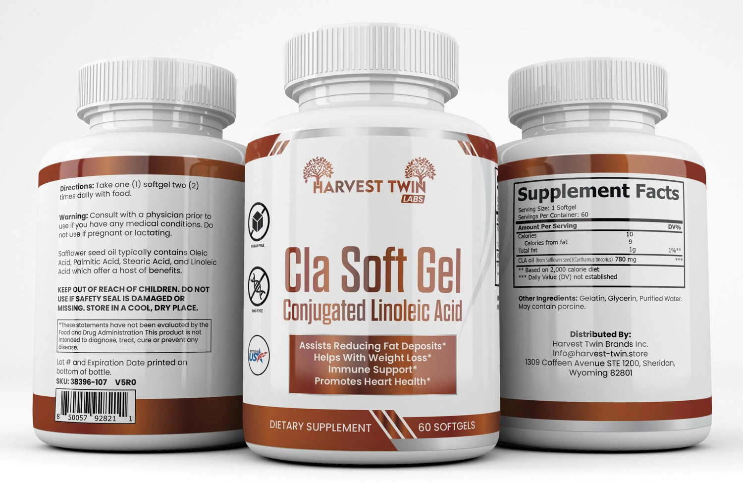 CLA Softgel (conjugated linoleic acid) Harvest Twin Labs