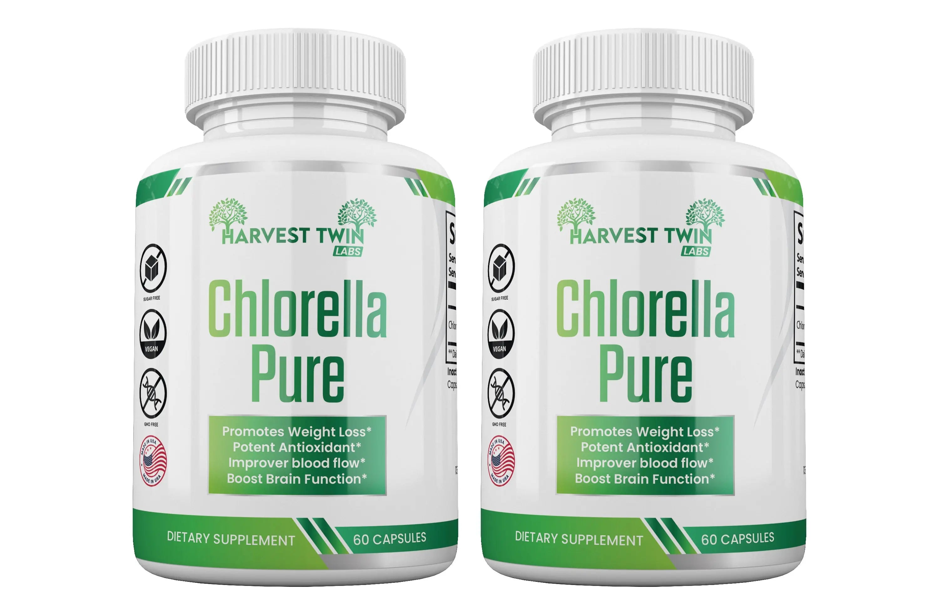 Chlorella Pure Harvest Twin Labs 2-Pack