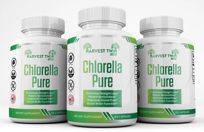 Chlorella Pure Harvest Twin Labs 3-Pack