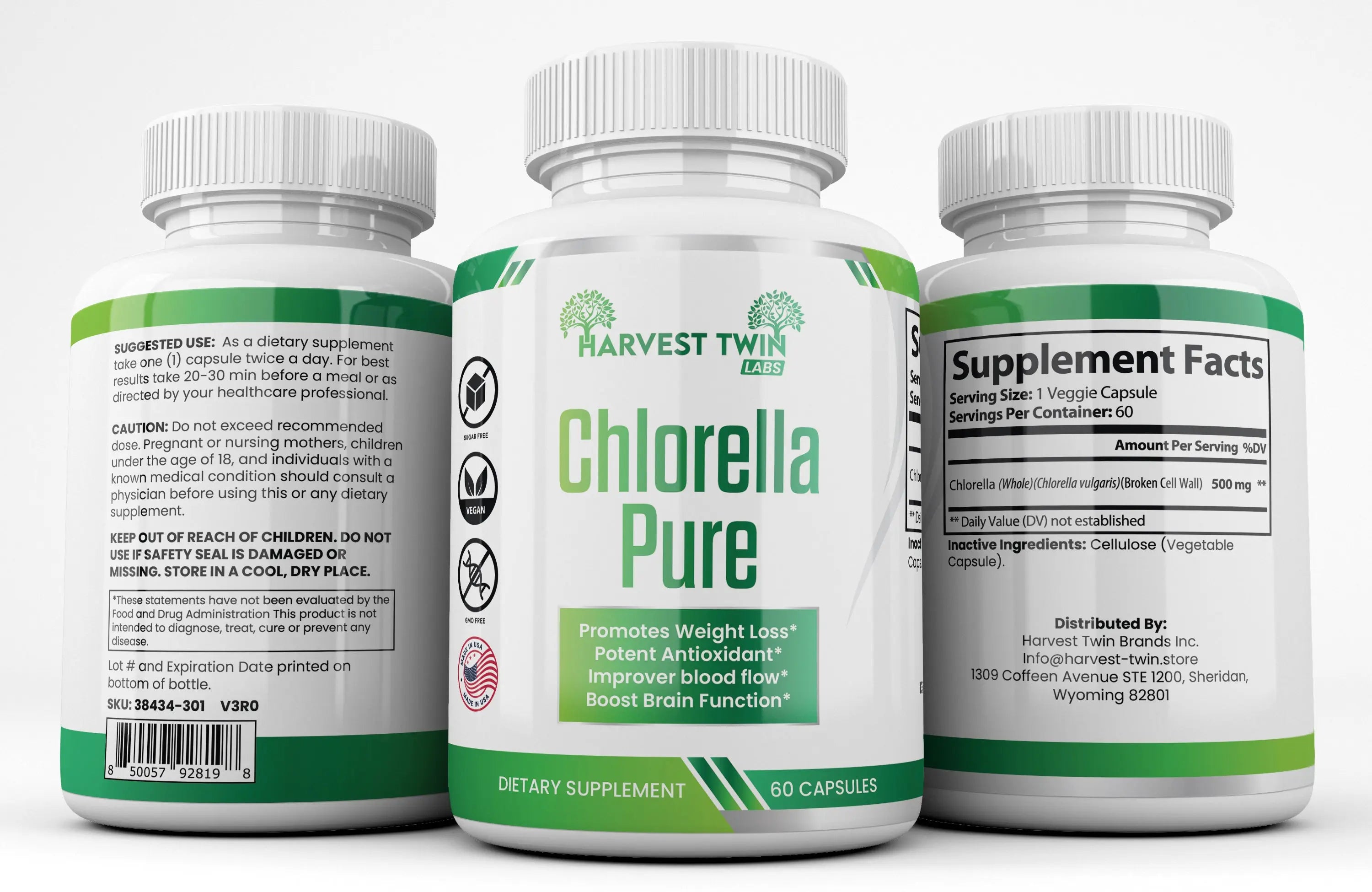 Chlorella Pure Harvest Twin Labs