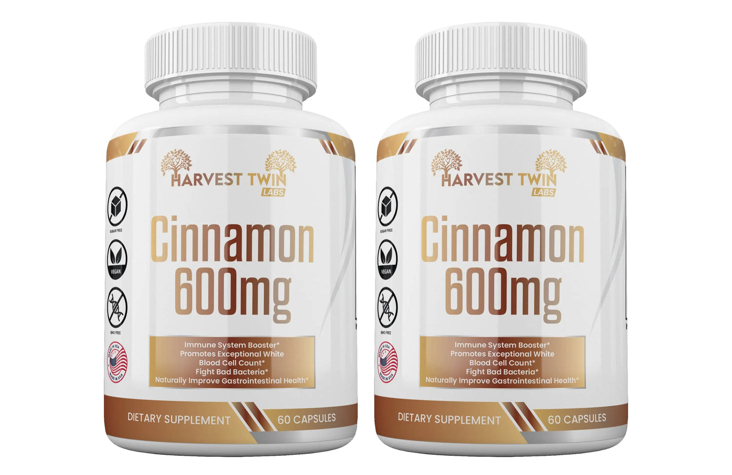 Cinnamon - 600mg Harvest Twin Labs 2-Pack