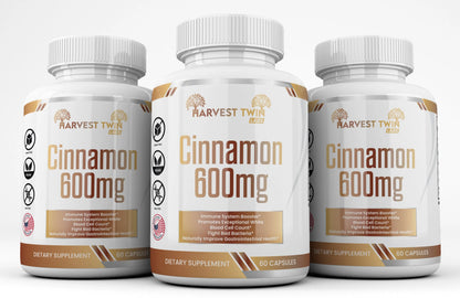 Cinnamon - 600mg Harvest Twin Labs 3-Pack