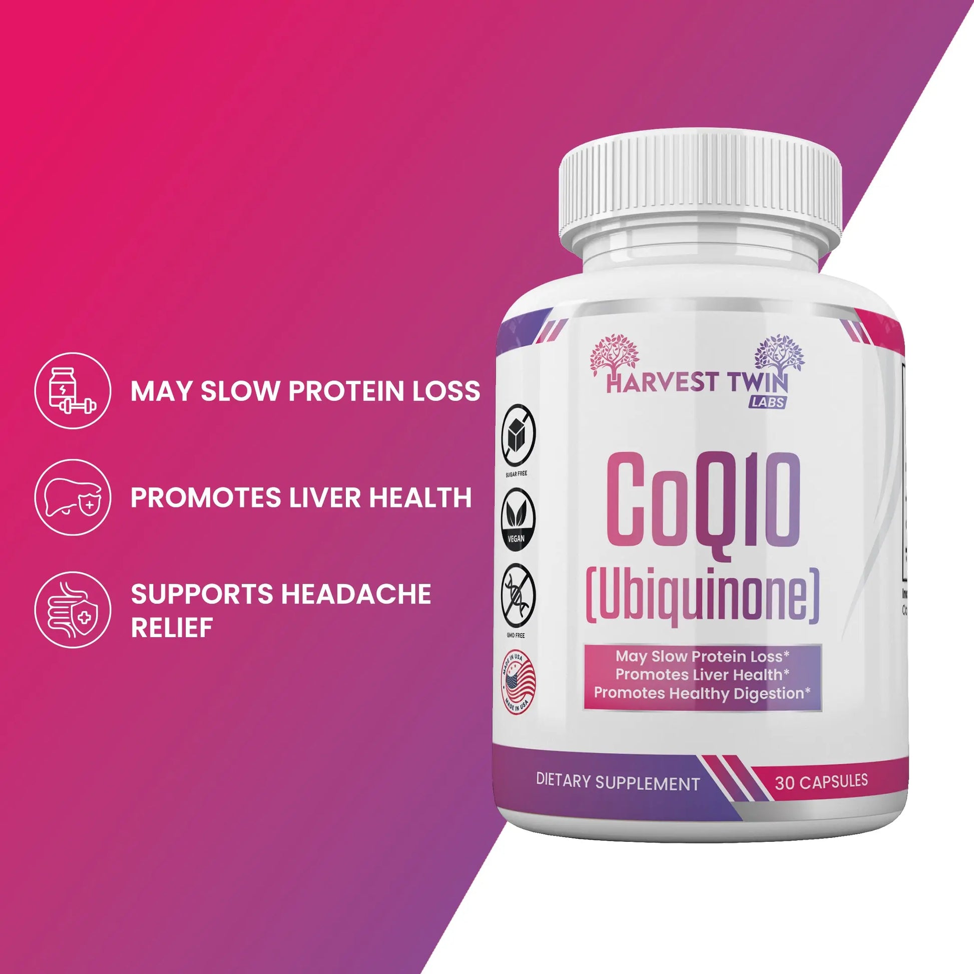 CoQ10 (Ubiquinone) Harvest Twin Labs