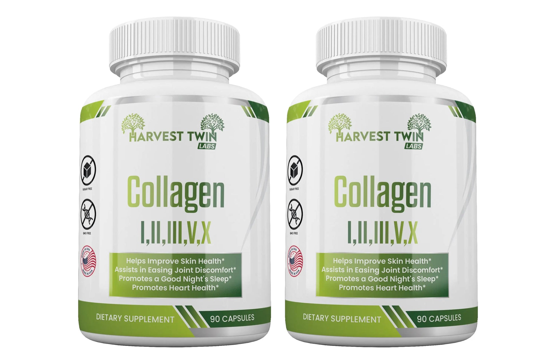 Collagen I,II,III,V,X Harvest Twin Labs 2-Pack