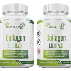 Collagen I,II,III,V,X Harvest Twin Labs 2-Pack