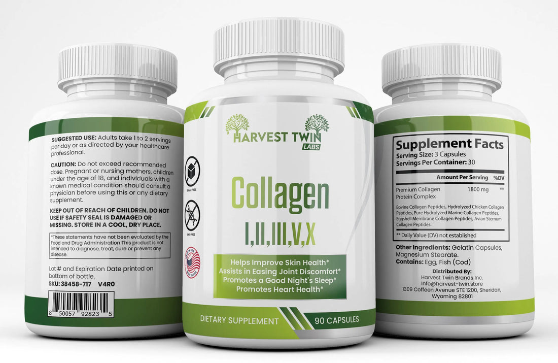 Collagen I,II,III,V,X Harvest Twin Labs