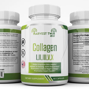 Collagen I,II,III,V,X Harvest Twin Labs