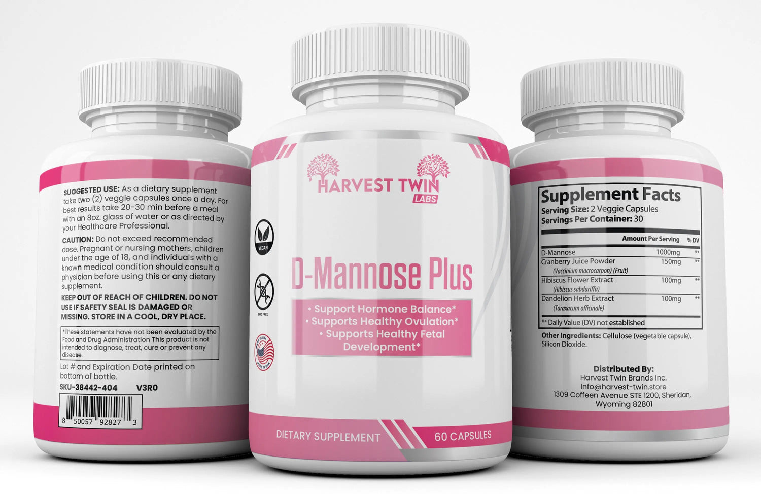 D-Mannose Plus Harvest Twin Labs