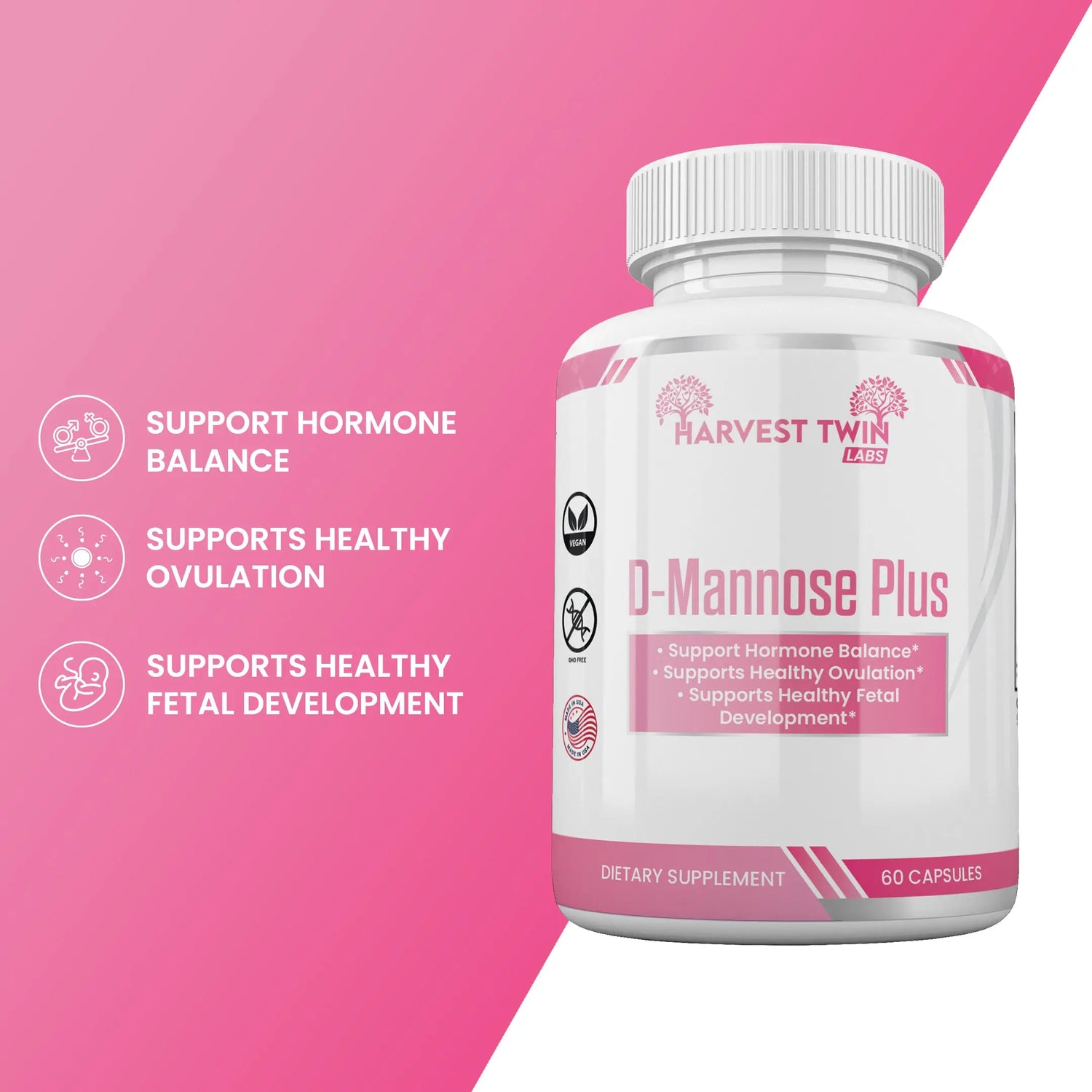 D-Mannose Plus Harvest Twin Labs