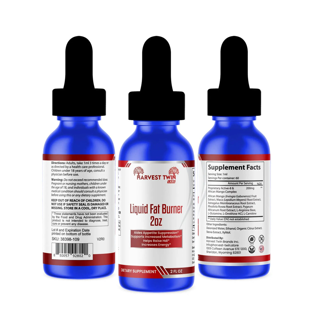 Liquid Fat Burner  2oz Harvest Twin Labs