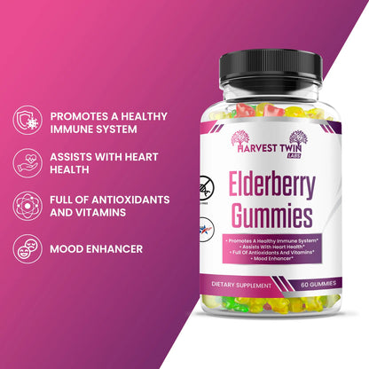 Elderberry Gummies Harvest Twin Labs