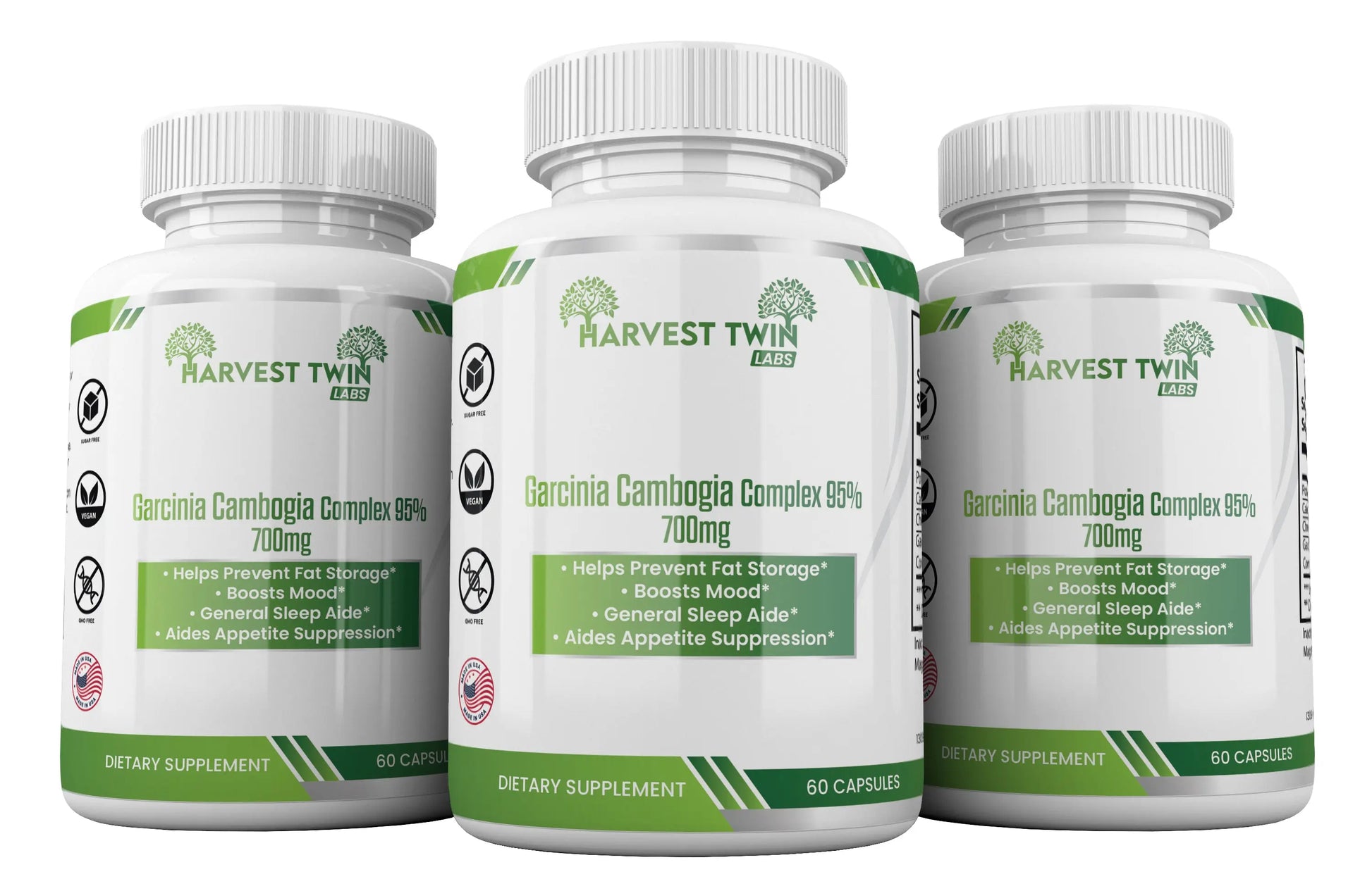 Garcinia Cambogia Complex 95% - 700mg Harvest Twin Labs 3-Pack