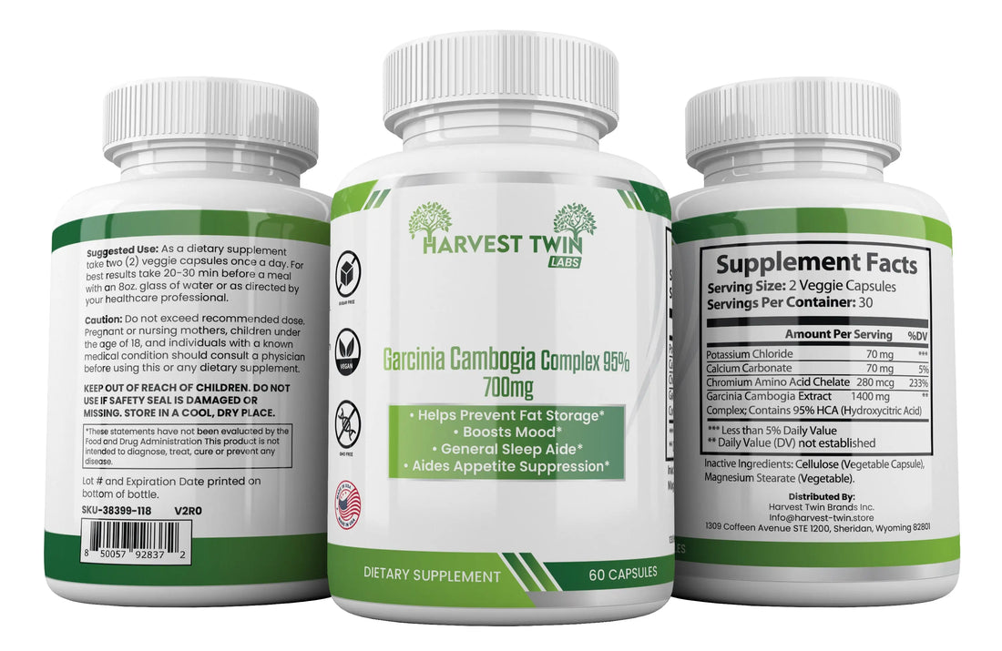 Garcinia Cambogia Complex 95% - 700mg Harvest Twin Labs