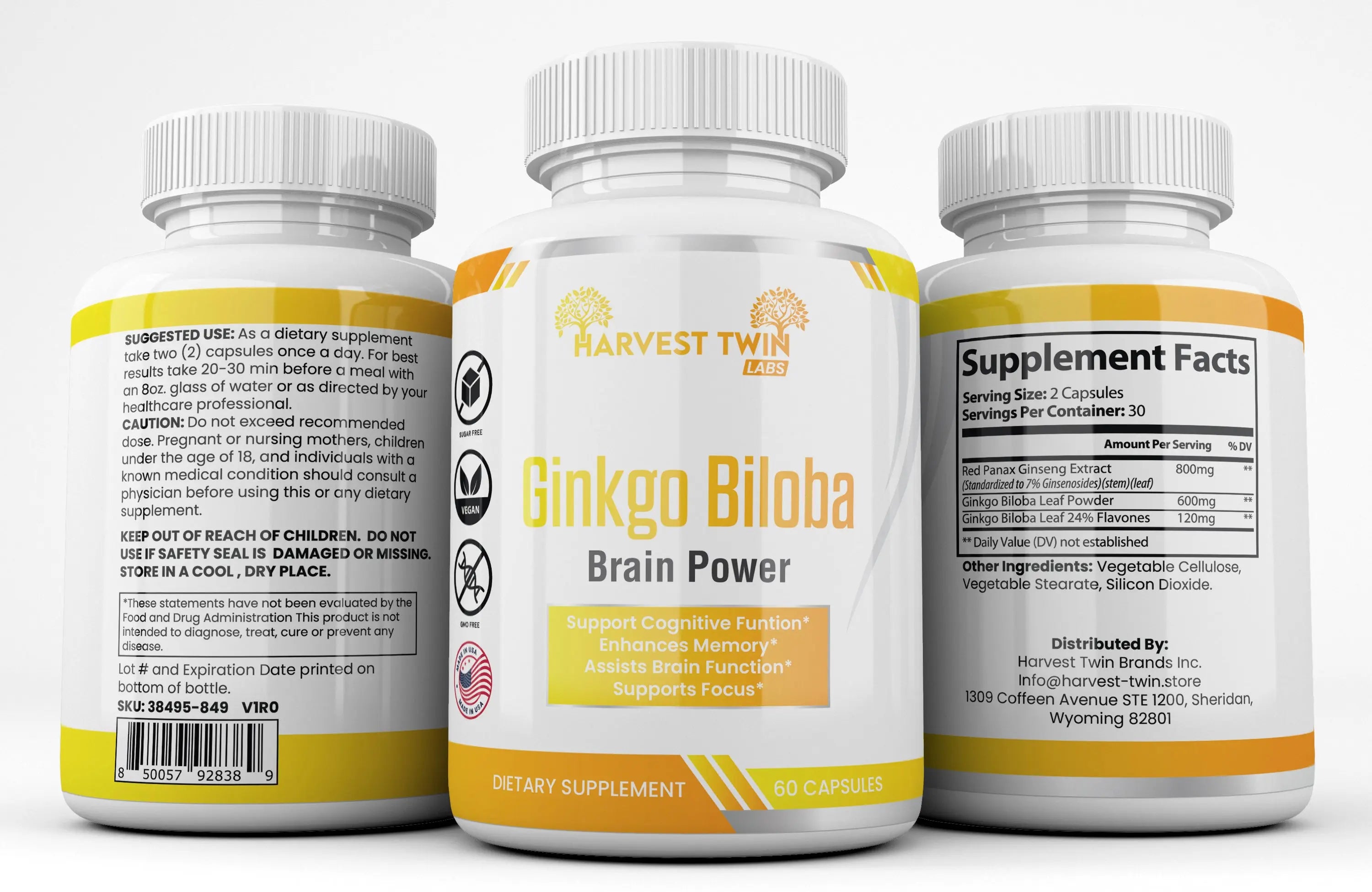 Ginkgo Biloba Harvest Twin Labs