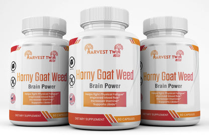 Horny Goat Weed Blend Harvest Twin Labs 3-Pack