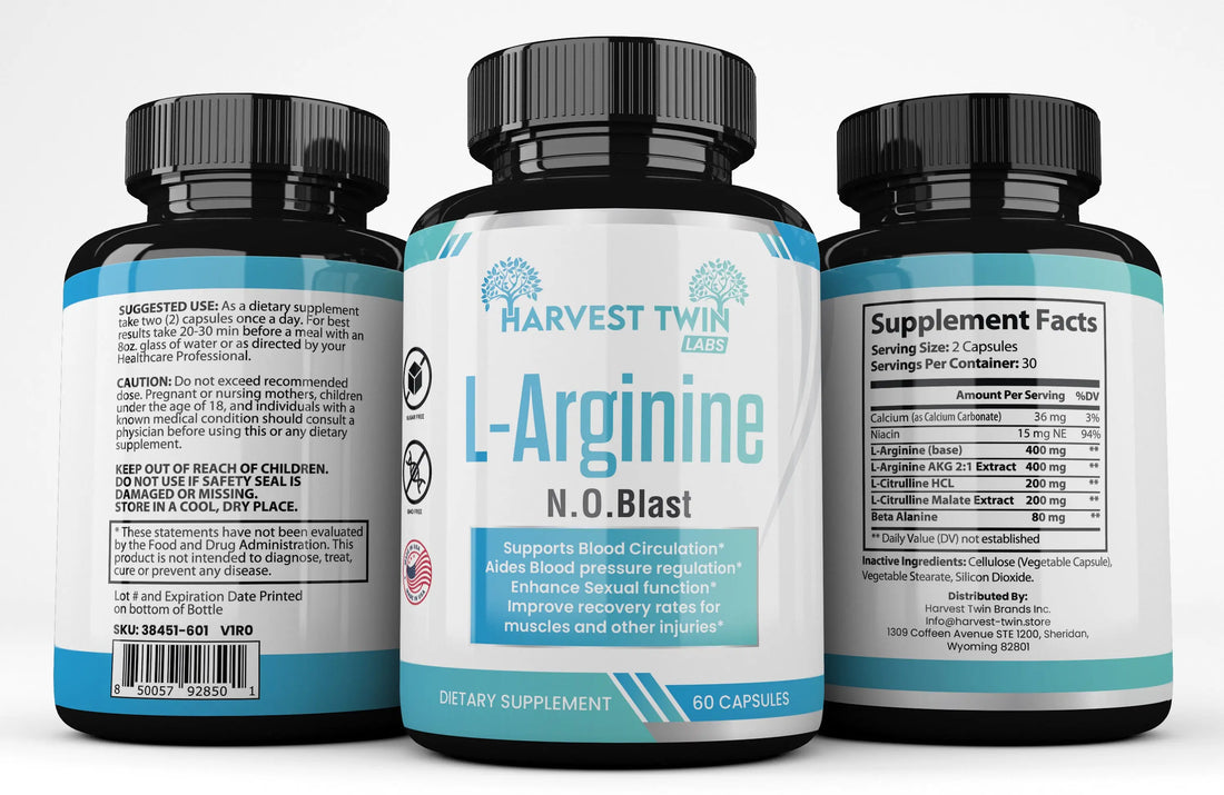 L-Arginine - N.O. Blast Harvest Twin Labs