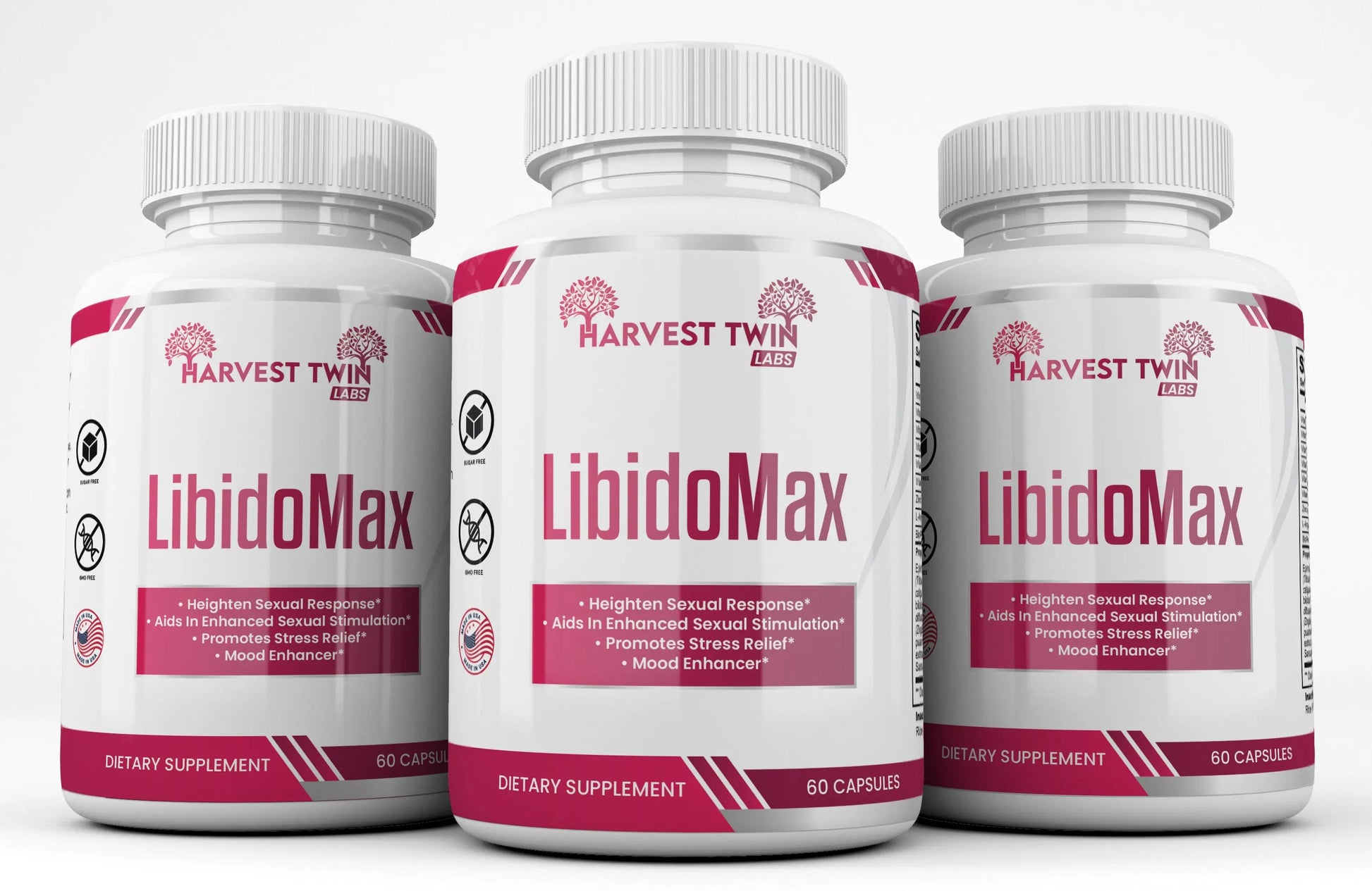 LibidoMax Female Mood Enhancement Harvest Twin Labs 3-Pack