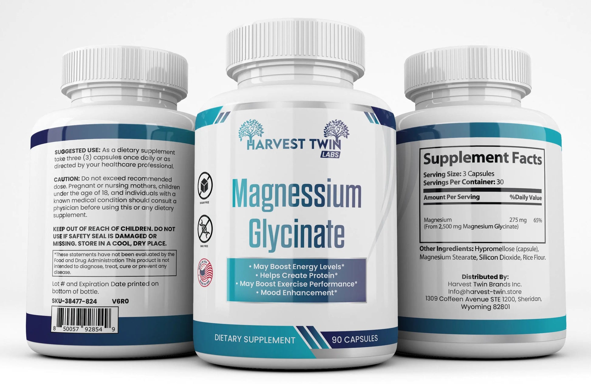 Magnesium Glycinate Harvest Twin Labs