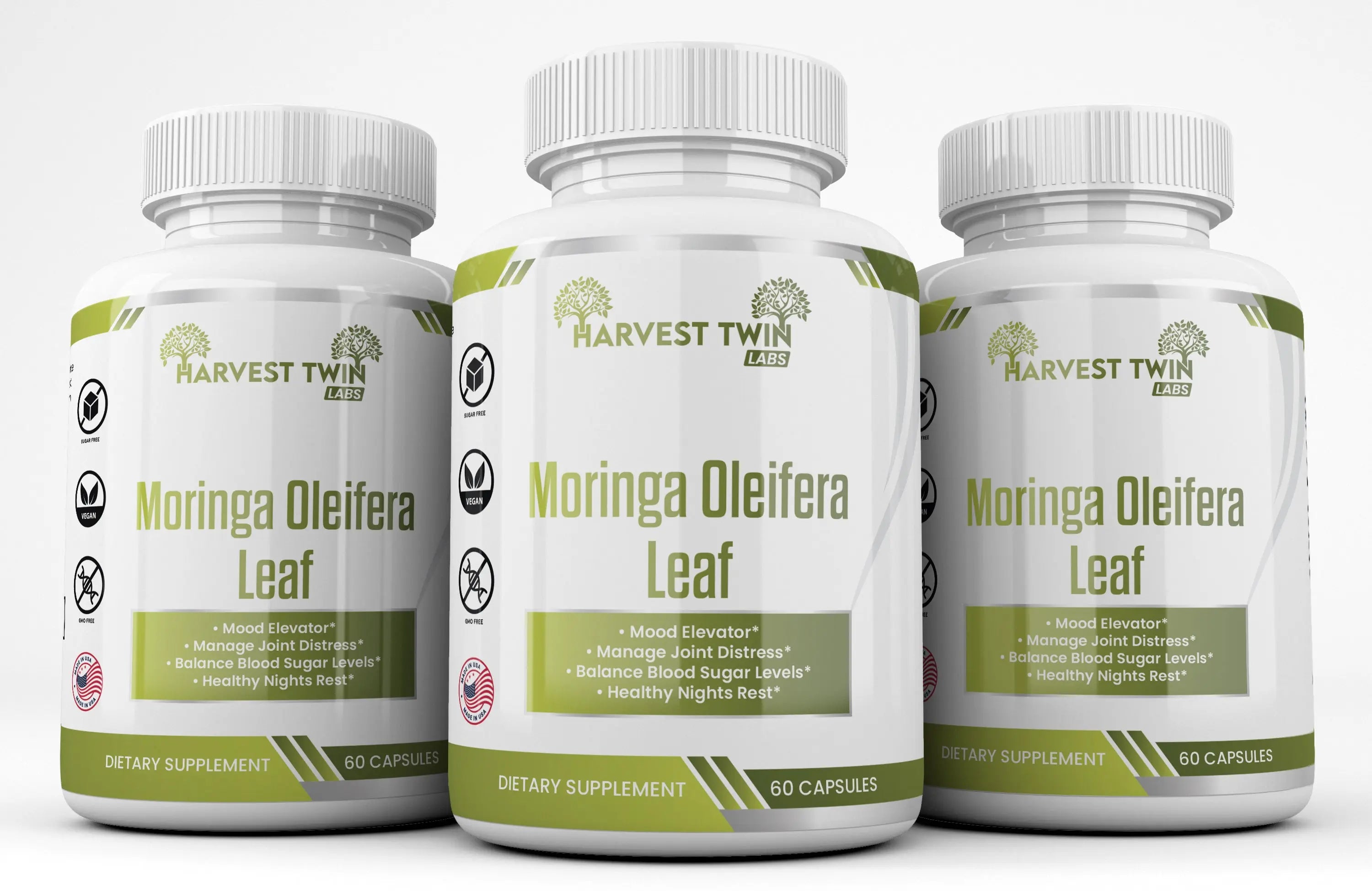 Moringa Oleifera (Leaf) Harvest Twin Labs 3-Pack