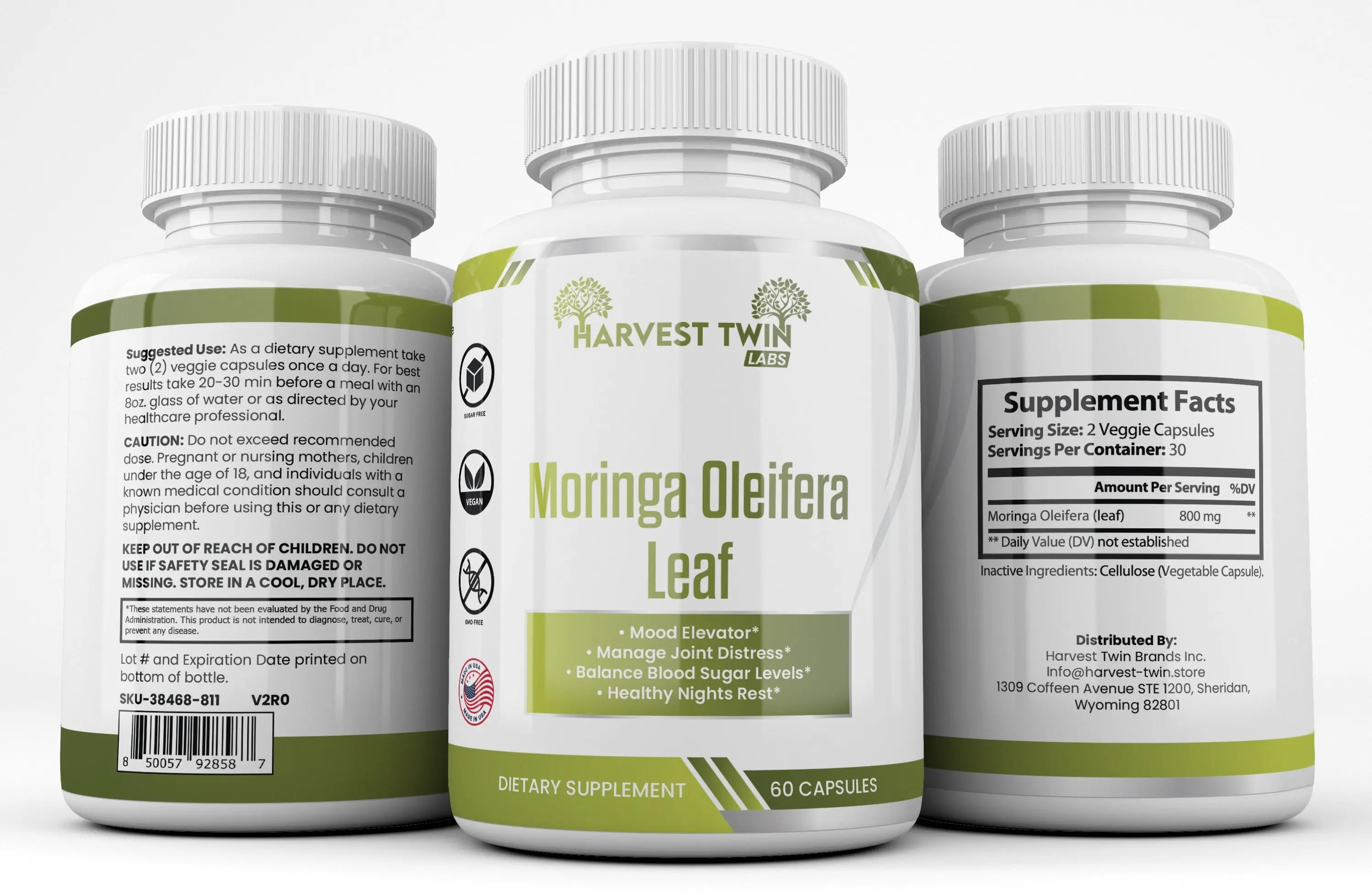 Moringa Oleifera (Leaf) Harvest Twin Labs