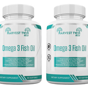 Omega 3 Fish Oil Harvest Twin Labs 2-Pack