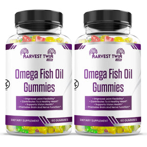 Omega Fish Oil Gummies Harvest Twin Labs 2-Pack