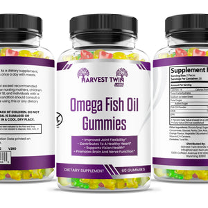 Omega Fish Oil Gummies Harvest Twin Labs