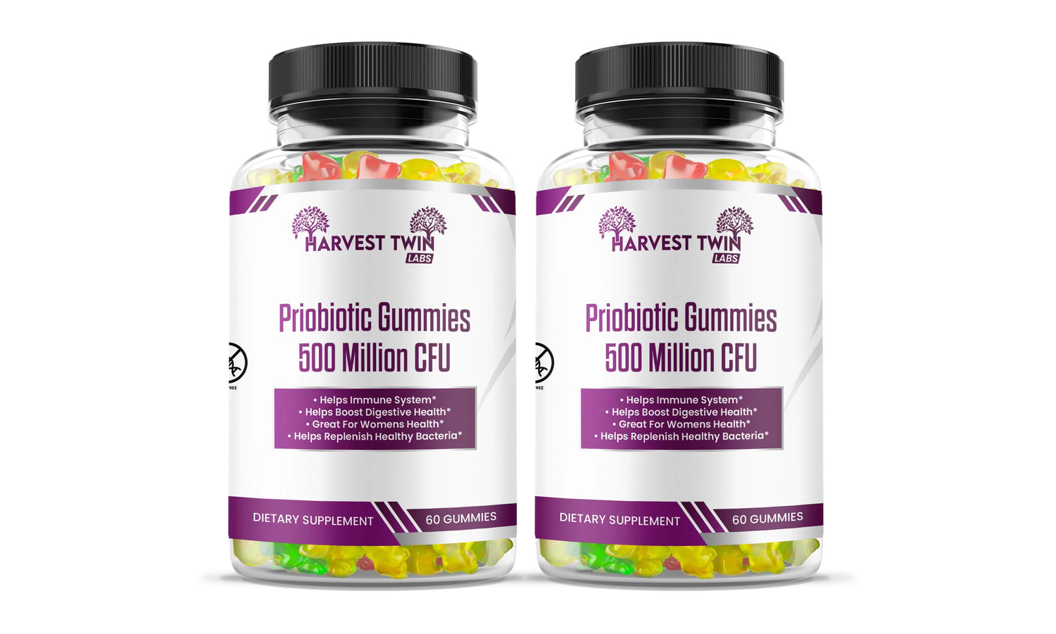 Probiotic Gummies Harvest Twin Labs 2-Pack