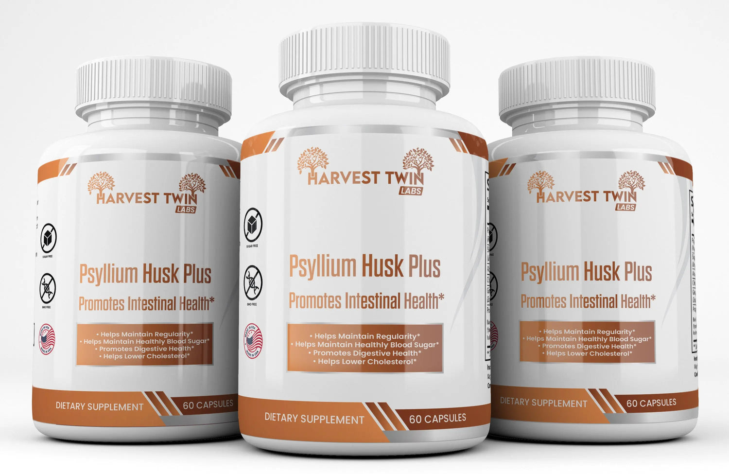 Psyllium Husk Plus Harvest Twin Labs 3-Pack