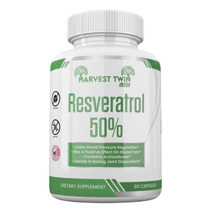 Resveratrol 50% Harvest Twin Labs 1-Pack