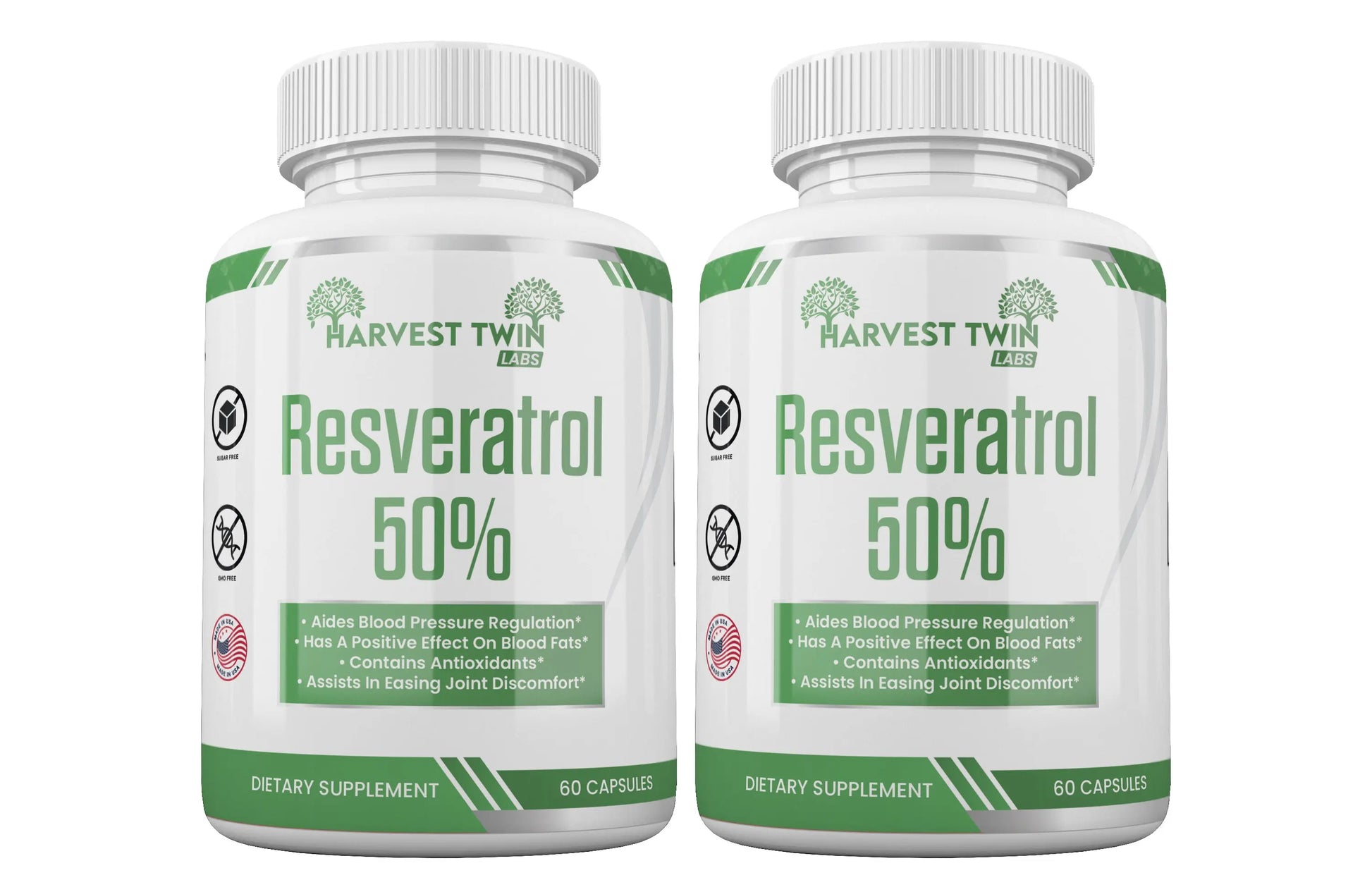 Resveratrol 50% Harvest Twin Labs 2-Pack