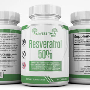 Resveratrol 50% Harvest Twin Labs