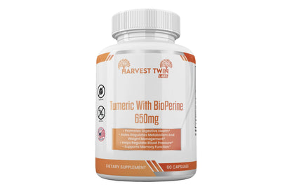 Turmeric w/BioPerine - 650mg Harvest Twin Labs 1-Pack
