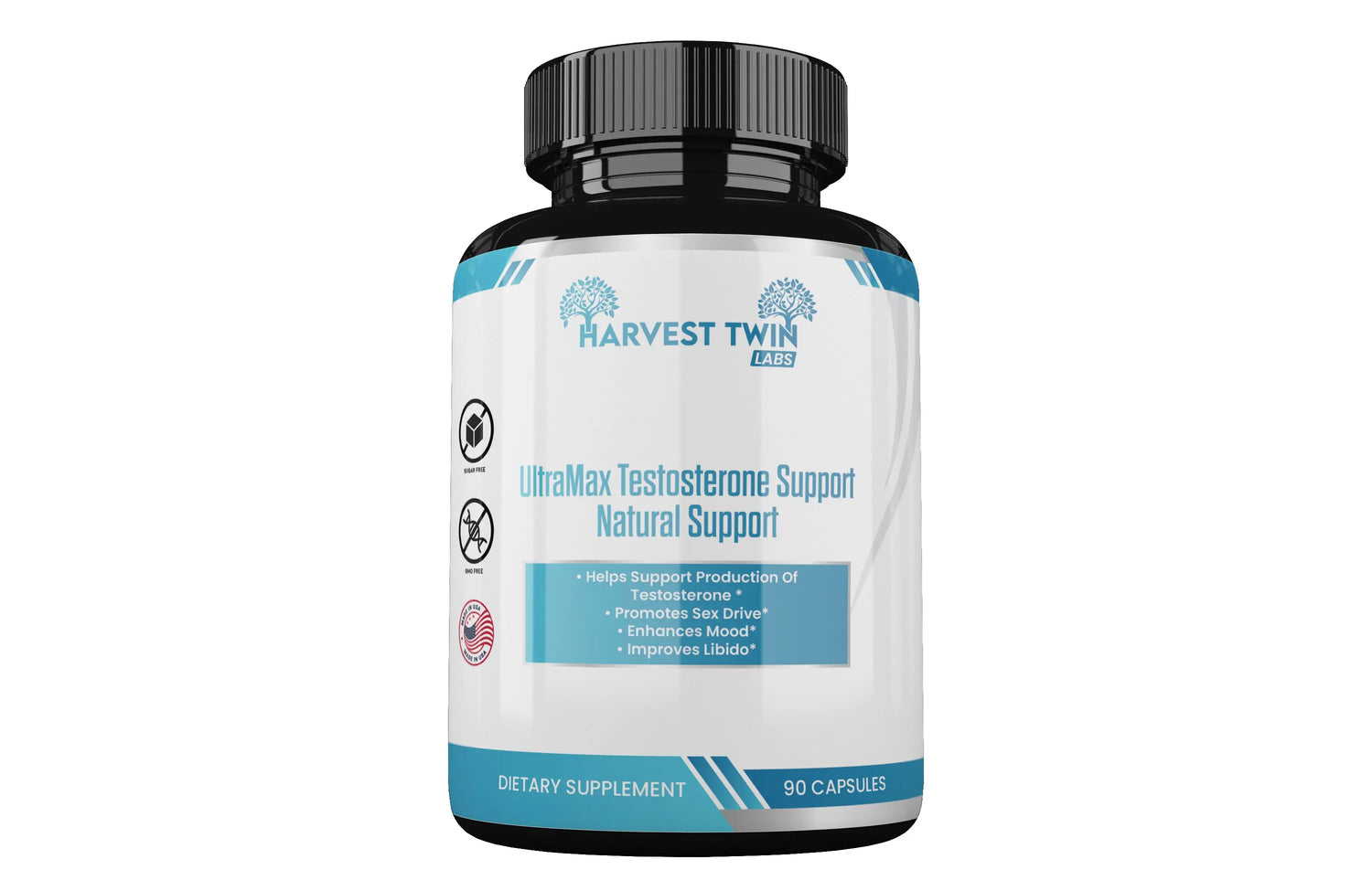 Ultra Test Natural Testosterone Support Harvest Twin Labs 1-Pack