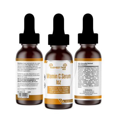 Vitamin C Serum 1oz Harvest Twin Labs