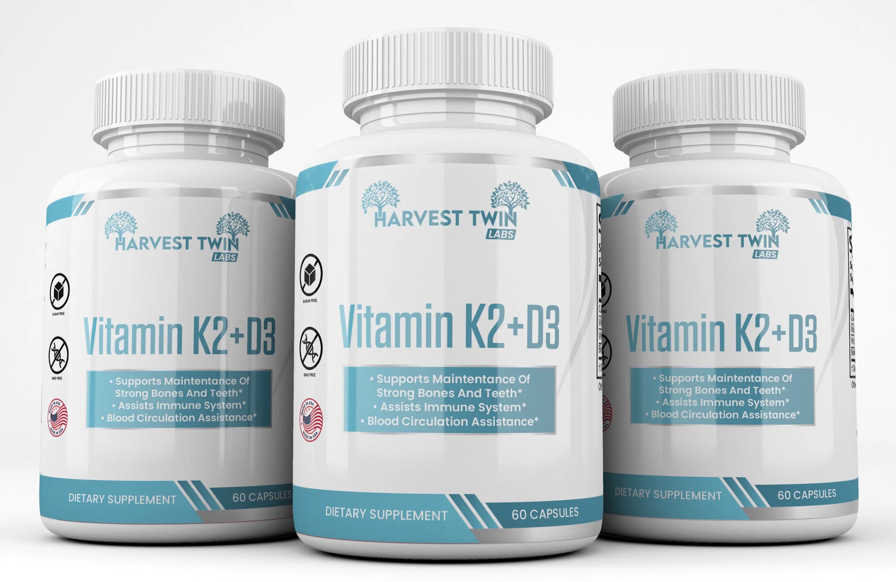 Vitamin K2 D3 - Harvest Twin Labs  3-Pack